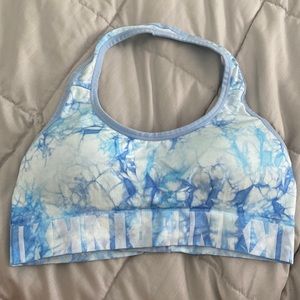 NWOT PINK halter sports bra size medium